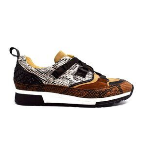 Buckhouse Sneaker Dominy 100% Cowhide Lining Snakeskin Sonnie Style Women Size 8